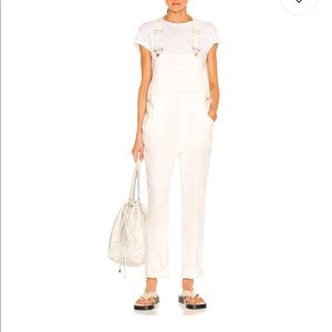 Never worn! We Wore What basic overall in Off White (Size M)